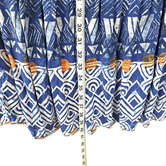 Knox Rose Dress Womens XXL Midi Boho Peasant Festival Geometric Tiered Flowy - Picture 5 of 8